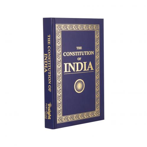 The  Constitution of India (Deluxe Hardbound Edition) by Insight Publishing with Gold Foiled Cover Gold Gilding Book Mark Ribbon incorporating all amendments at relevant Articles Landmark Judgements & Covering latest Constitution 106th Amendment Act