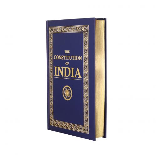 The  Constitution of India (Deluxe Hardbound Edition) by Insight Publishing with Gold Foiled Cover Gold Gilding Book Mark Ribbon incorporating all amendments at relevant Articles Landmark Judgements & Covering latest Constitution 106th Amendment Act