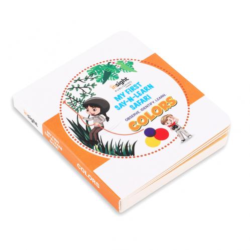 MY FIRST SAY-N-LEARN SAFARI-Set of 10 Books set - Book on ABC Numbers Shapes Transport Colors Fruits Vegetables Farm Animals & Pets Wild Animals & Birds Board book