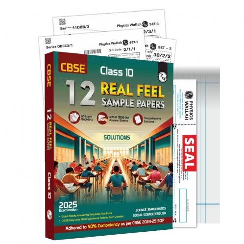CBSE Class 10 Real Feel Sample Papers 2025 - Science Maths (Standard) Social Science English with 50% Competency Based Questions I CBSE like Question & Answer Sheets