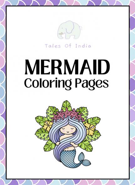 Mermaid & Sea creatures Coloring Book with Affirmations for Kids & Toddlers Gift for Children for painting drawing - 3 to 7 years old