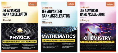 Vedantu JEE Advanced Rank Accelerator Book 2025 | Set of 3 Books Physics Chemistry Mathematics For JEE Advanced 2025