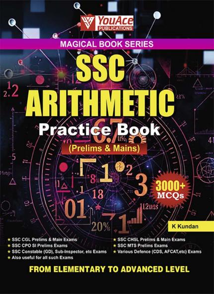 MAGICAL BOOK SERIES:SSC ARITHMETIC PRACTICE BOOK ALSO USEFULL FOR RAILWAY CDS BANKING MBA  AND ALL OTHER SUCH EXAMS