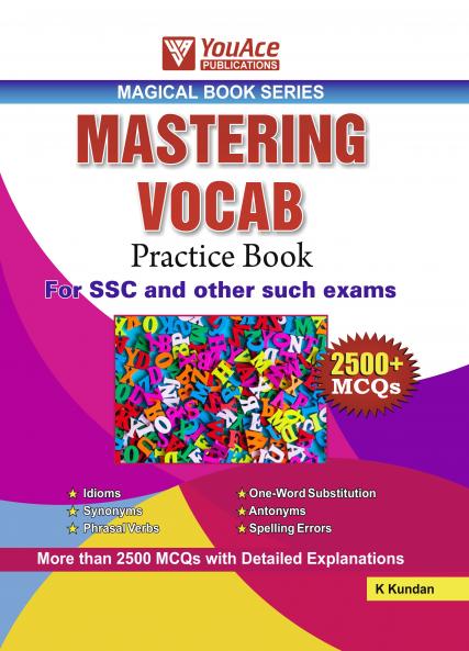 MAGICAL BOOK SERIES:MASTERING VOCAB PRACTICE BOOK FOR SSC CDS NDA BANKING MBA and ALL OTHER SUCH EXAMS
