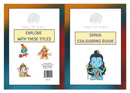 Shiva Coloring Book with Shloka Gift for Children for painting drawing - 3 to 10 years old