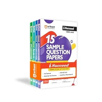 CBSE I Succeed Sample Question Papers Science Social Science Maths Standard & Hindi A Class 10th