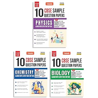 Vedantu CBSE Class 12 PCB Sample Question Papers 2026 Exam Combo (Physics Chemistry & Biology) | 30 Solved Sample Papers | Includes MCQs Case Studies & Long Answers | Ideal for CBSE Board Exam 2026