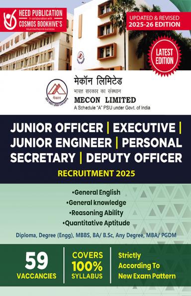 MECON Limited - Junior Officer Executive Junior Engineer Personal Secretary Deputy Officer