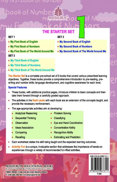 STARTER SET - I MY FIRST BOOK OF NUMBERS (3RD EDN)