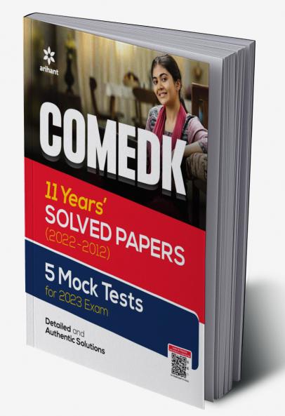 COMEDK 10 Years Solved Papers (2022-2012) 5 Mock Tests For 2023 Exam