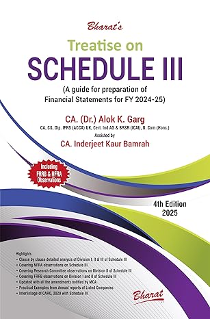 Treatise on Schedule III (A guide for preparation of Financial Statements for FY 2024-25)