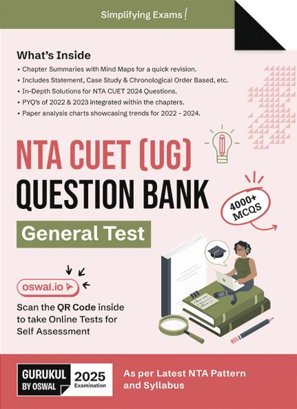 Gurukul by Oswal NTA CUET General Test Question Bank For Exam 2025