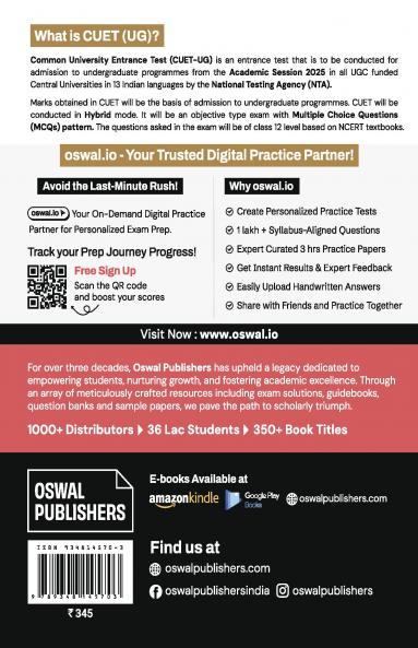 Gurukul by Oswal NTA CUET Physics Question Bank For Exam 2025