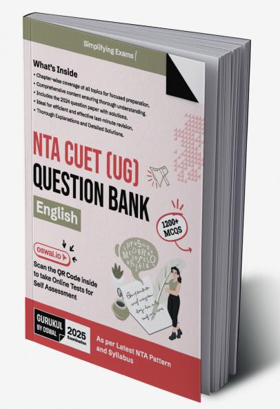 Gurukul by Oswal NTA CUET English Question Bank For Exam 2025