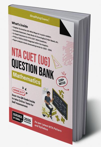 Gurukul by Oswal NTA CUET Mathematics Question Bank For Exam 2025