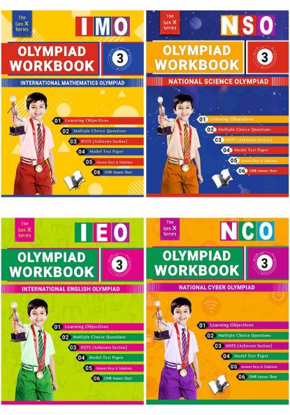 Olympiad Workbook Value Pack Calss 3 (4 Book Set)