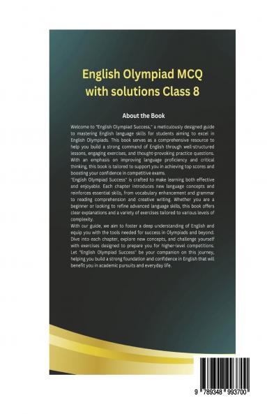 English Olympiad MCQ With Solutions Class 9