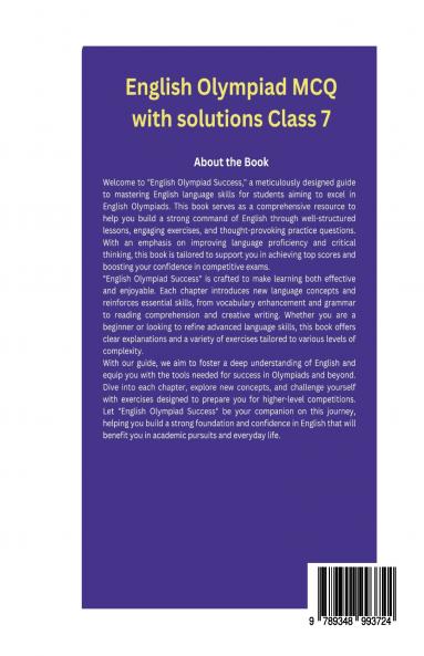 English Olympiad MCQ With Solutions Class 8