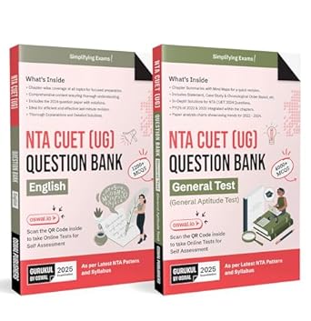 Gurukul By Oswal NTA CUET Question Bank Bundle (Set of 2) : English & General Test for Exam 2025