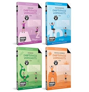 Gurukul by Oswal Chapterwise Worksheets CBSE Class 6 Bundles (Set of 4) : Maths Science Social Science English for Exam 2026