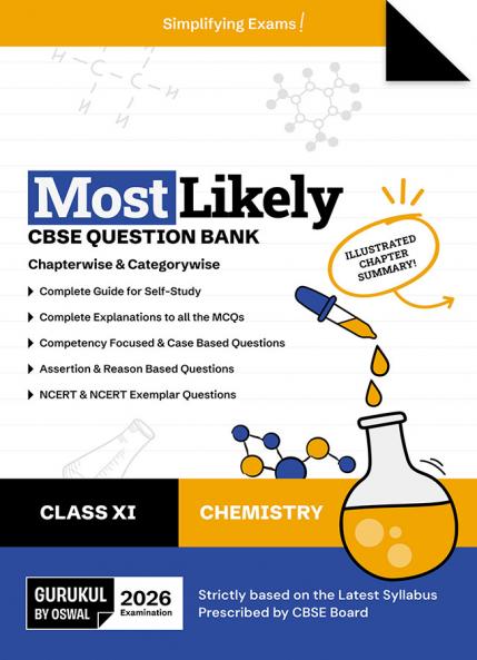 Gurukul by Oswal Chemistry Most Likely CBSE Question Bank : Class 11 Exam 2026
