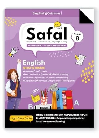 SAFAL Competency-Based Assessment English Book Class 8