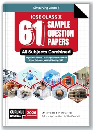Gurukul by Oswal 61 Sample Question Papers : ICSE Class 10 for Exam 2026