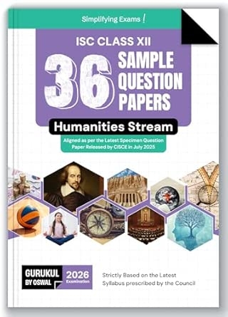 Gurukul by Oswal 36 Sample Question Papers for Humanities Stream : ISC Class 12 Exam 2026