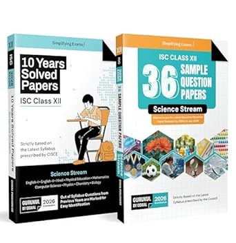 Gurukul by Oswal ISC Science Combo of 36 Sample Question Papers and 10 Years Solved Papers for Class 12 Exam 2026