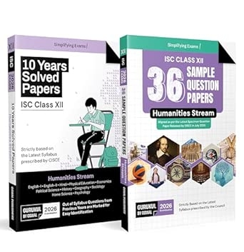 Gurukul by Oswal ISC Humanities Combo of 36 Sample Question Papers and 10 Years Solved Papers for Class 12 Exam 2026