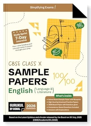 CBSE SAMPLE PAPERS ENGLISH ( LANG. & LIT.) - X 2025