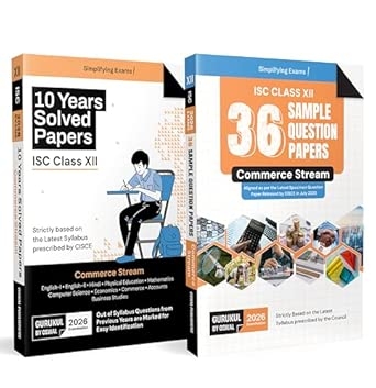 Gurukul by Oswal ISC Commerce Combo of 36 Sample Question Papers and 10 Years Solved Papers for Class 12 Exam 2026