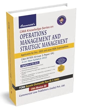 CMA Knowledge Series on Operations Management & Strategic Management (CMA Inter Group 2 Paper 9) (New Syllabus)
