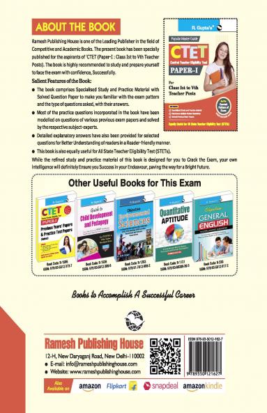 CTET : Paper-I (For Class Ist to Vth Teacher Posts) Exam Guide
