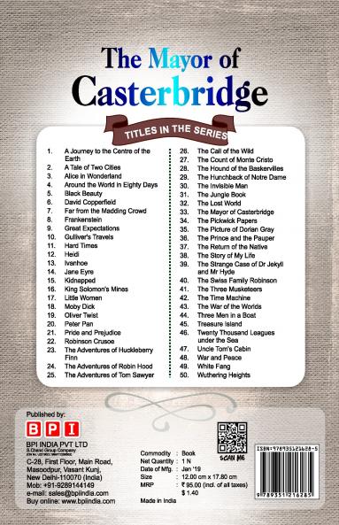 THE MAYOR OF CASTERBRIDGE