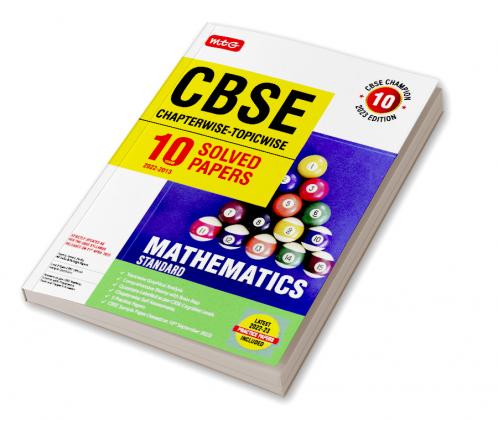 MTG CBSE 10 Years Chapterwise Topicwise Solved Papers Class 10 Mathematics Standard - CBSE Champion For Exam 2023 (Paperback MTG Editorial Board)