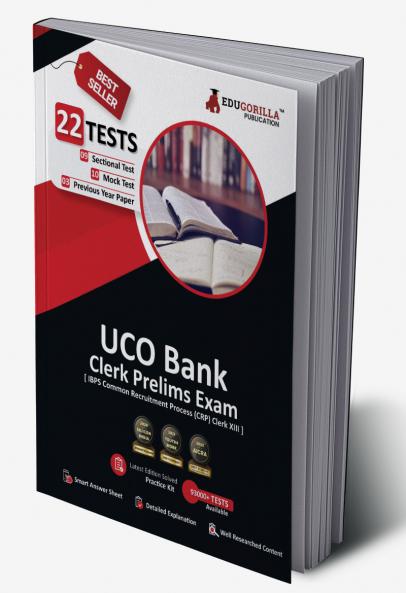 UCO Bank Clerk Prelims (IBPS Clerk CRP XIII) Book 2023 (English Edition) - 10 Full Length Mock Tests 9 Sectional Tests and 3 Previous Year Papers with Free Access to Online Tests
