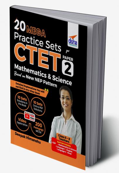 20 MEGA Practice Sets for CTET Paper 2 Mathematics & Science Based on New NEP Pattern
