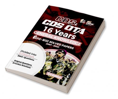 CDS & CDS OTA 16 Years General Knowledge Topic wise Solved Papers (2007 - 2022) 3rd Edition