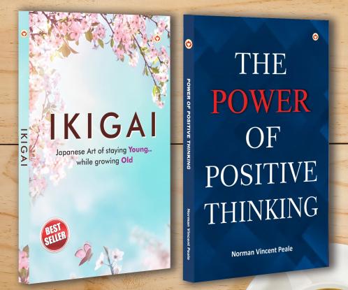 Best Motivational Books In English - Ikigai + The Power of Positive Thinking