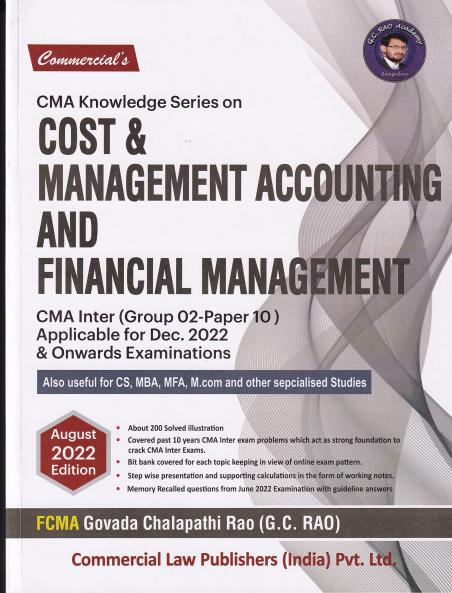 Cost and Management Accounting and Financial Management (syllabus 2016)