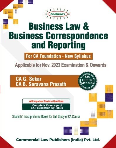 Business Law & Business Correspondence and Reporting for CA Foundation New Syllabus