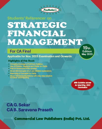 Students Referencer On Strategic Financial Management (19th Edition May 2023)