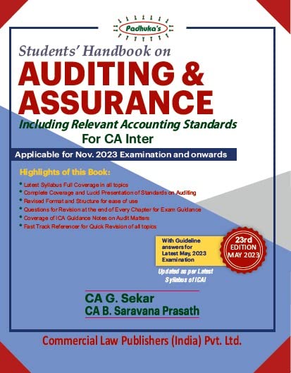 Students’ Handbook On Auditing and Assurance