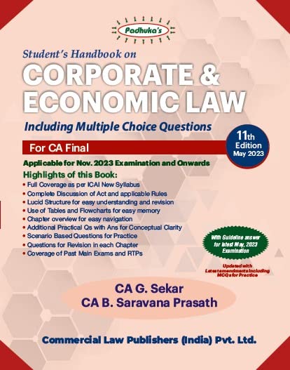 Students' Handbook on CORPORATE & ECONOMIC LAW (11th Edition May 2023)
