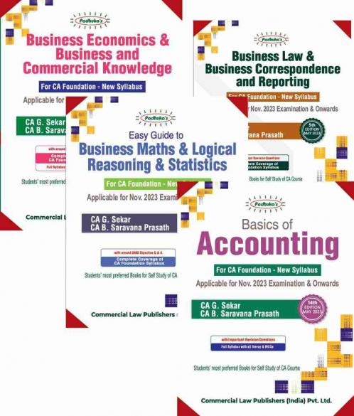 Padhuka’s Series For CA Foundation by G. Sekar & B. Saravana Prasath