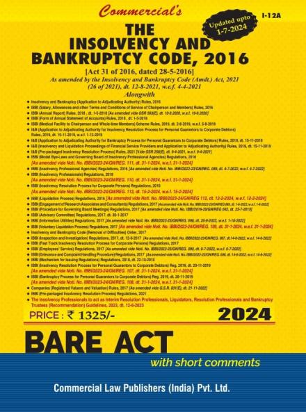 INSOLVENCY AND BANKRUPTCY CODE 2016