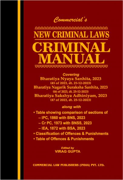 Commercial's New Criminal Laws - Criminal Manual Regular Edition 2024 Hardbound - 1 January 2024