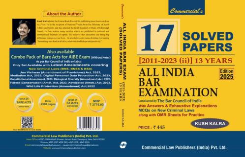 All India Bar Examination Solved Papers 2011-2023 17 Papers Edition 2025