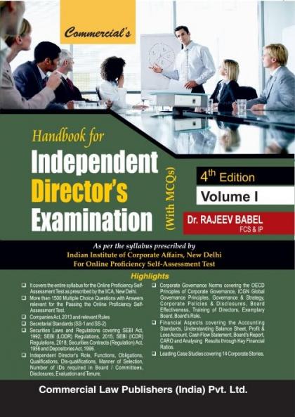 Handbook for Independent Director's Examination 4th Edition (2 Vol Set)